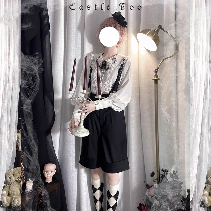 Ouji Lolita Blouse Prince Series Shirt And Suspender Pants 39362:629056