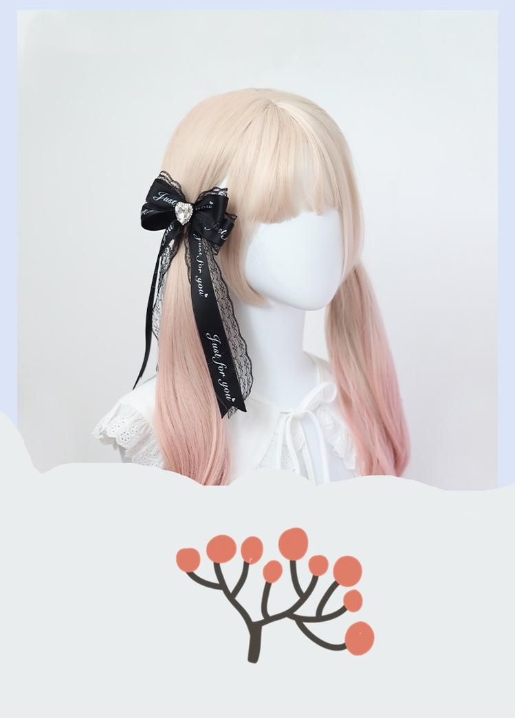 Lolita Headdress Jirai Kei Clips Letter Bow Hair Clips 22516:613200