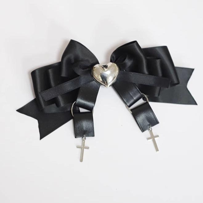 Jirai Kei ryousangata Bow Hair Clips 9 Colors 22526:332328 22526:332328