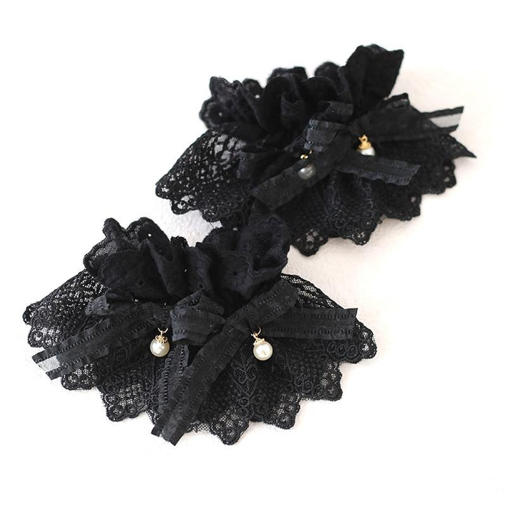 Lolita Hair Accessory Black Hand Sleeves Hair Clip Brooch 39112:613478