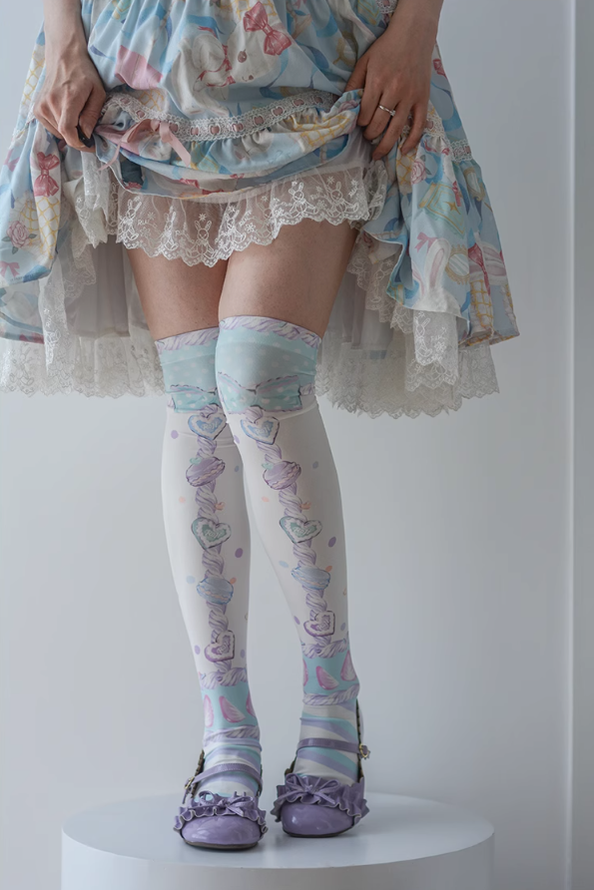 Lolita Woman Socks Pastel color Colour Knee-High Socks 31746:367402 31746:367402