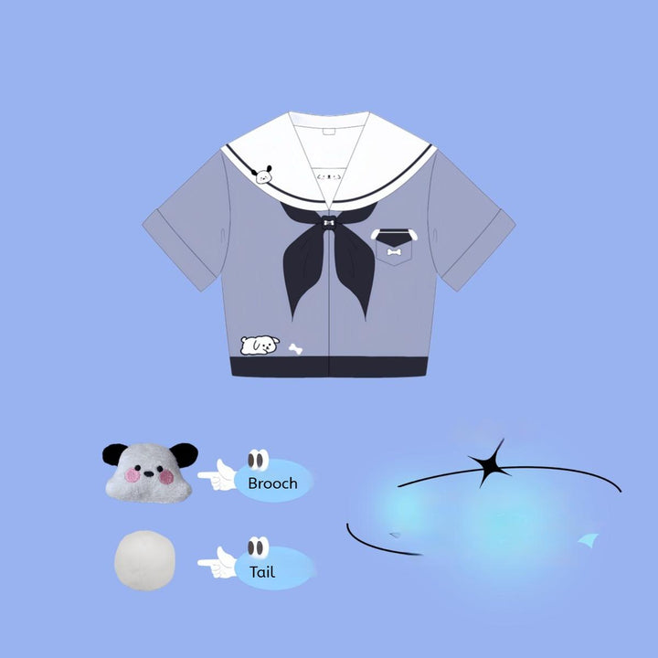 Kawaii JK Uniform, Puppy Accents (2XL 3XL 4XL L M S XL XS) 43791:785233