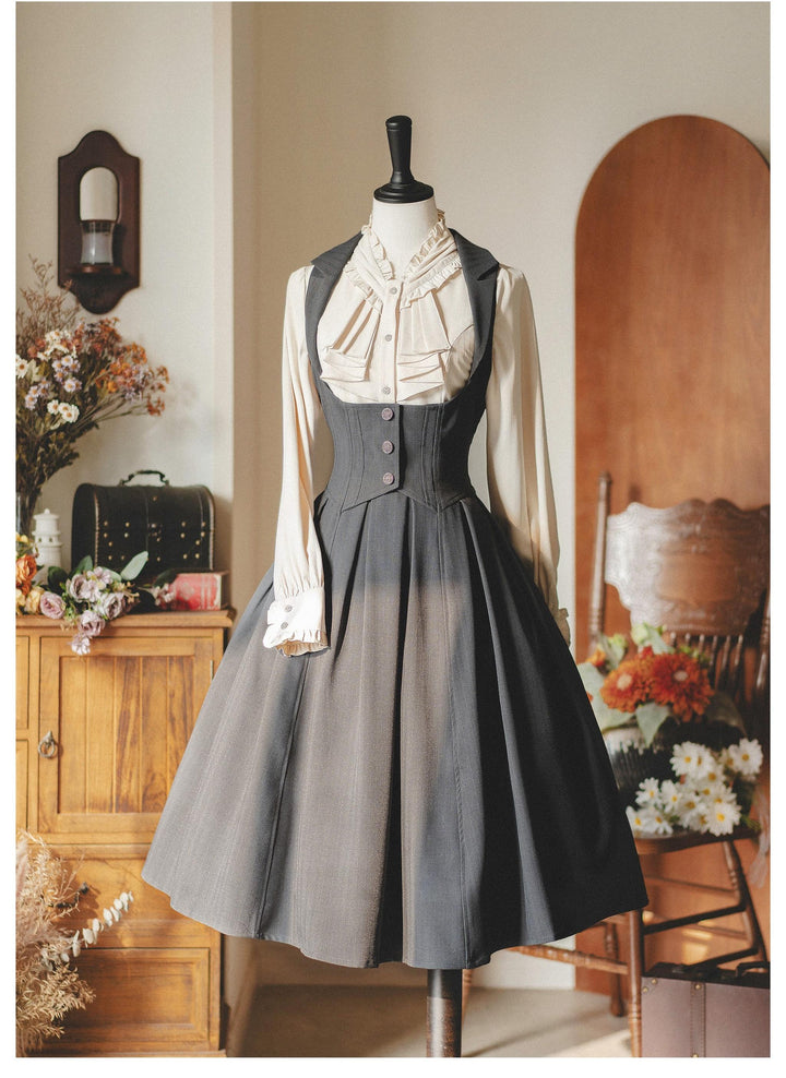 Classic Lolita Dress Vintage Corset Dress with Bust Support Multicolor 40946:738168