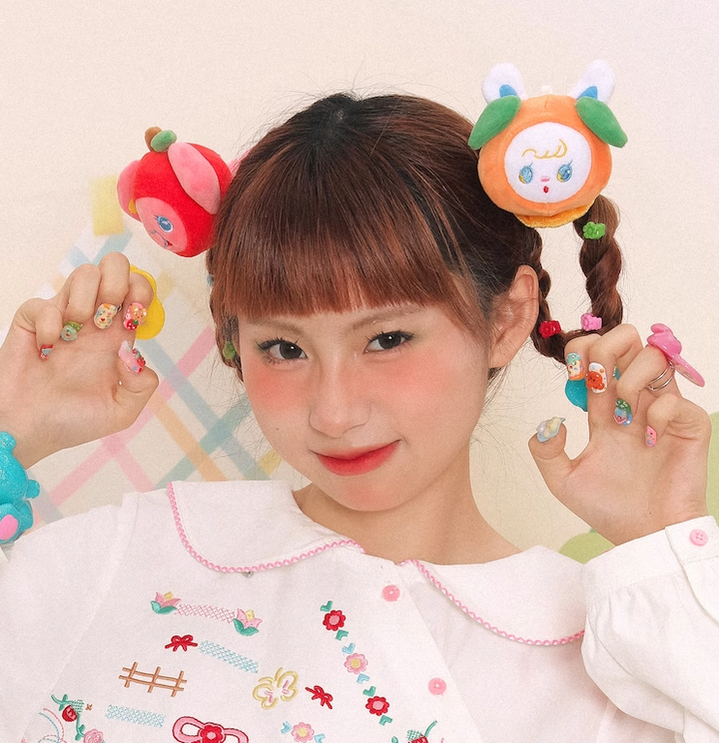 Kawaii Hair Clips Rabbit Elephant Plush Hair Ties 22738:366774 22738:366774