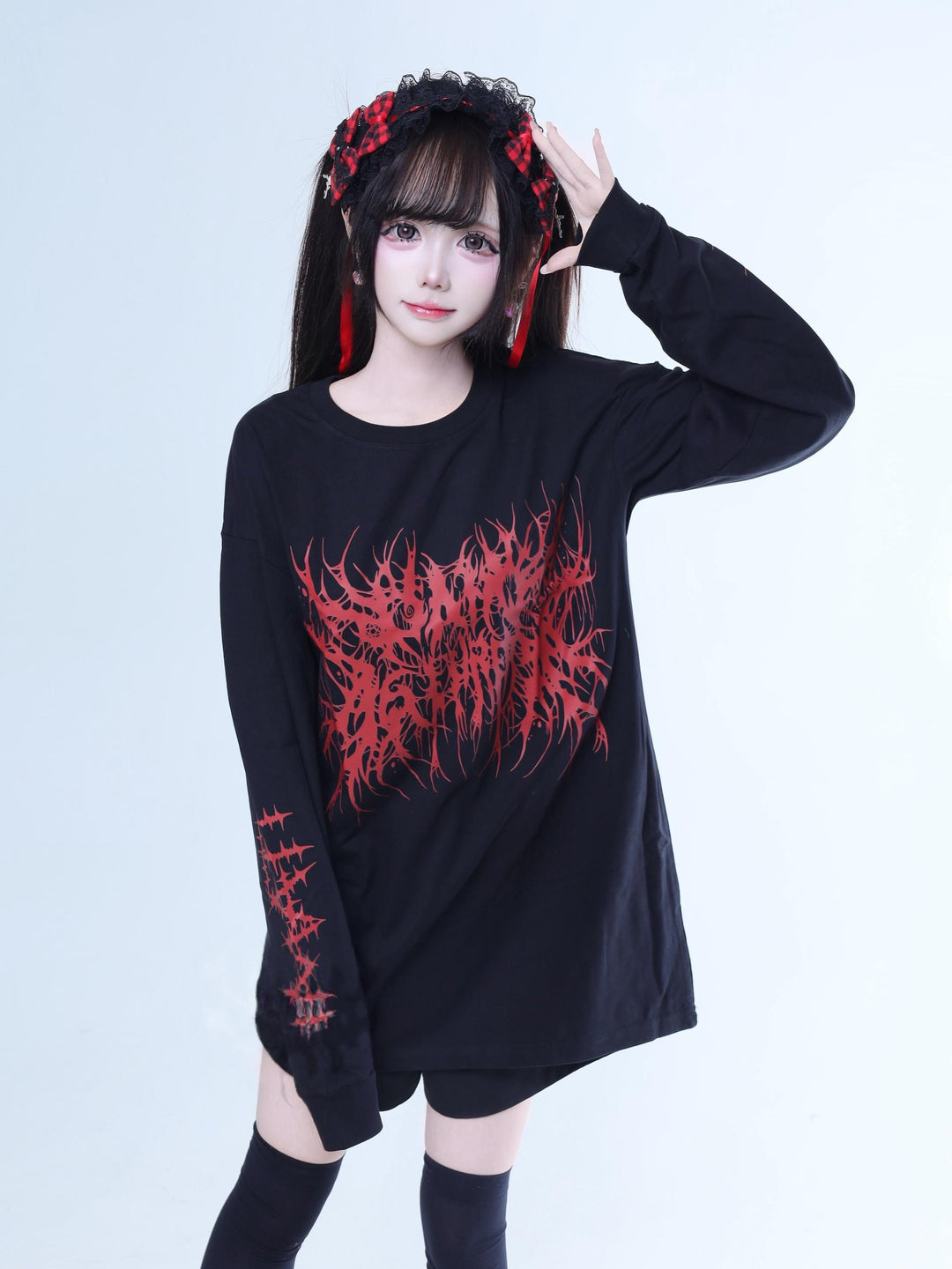 Printed Subculture Long-Sleeved Tee 44293:804738
