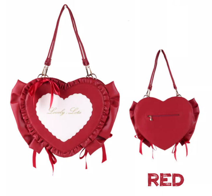 Lolita Bags Heart-shaped Bow Shoulder Bag 35778:521874 35778:521874