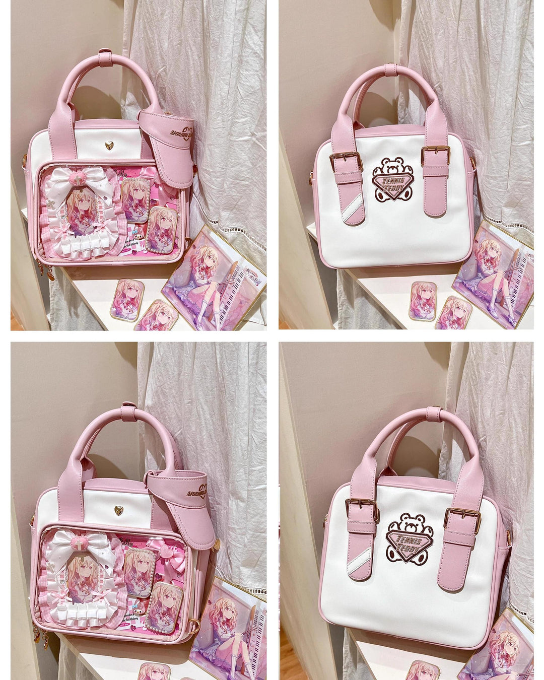 Kawaii Itabag Bear Crossbody Shoulder Backpack Multicolor 35280:492148 35280:492148