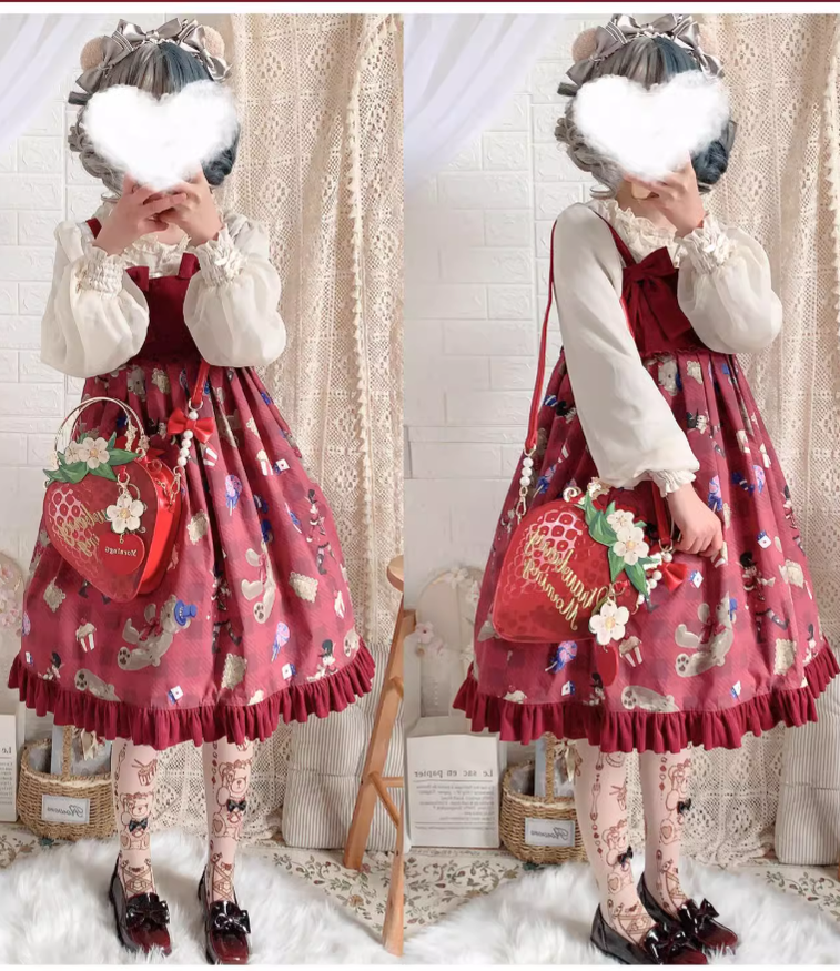 Sweet Lolita Bag Strawberry Handbag Crossbody Shoulder Bag 41814:722436