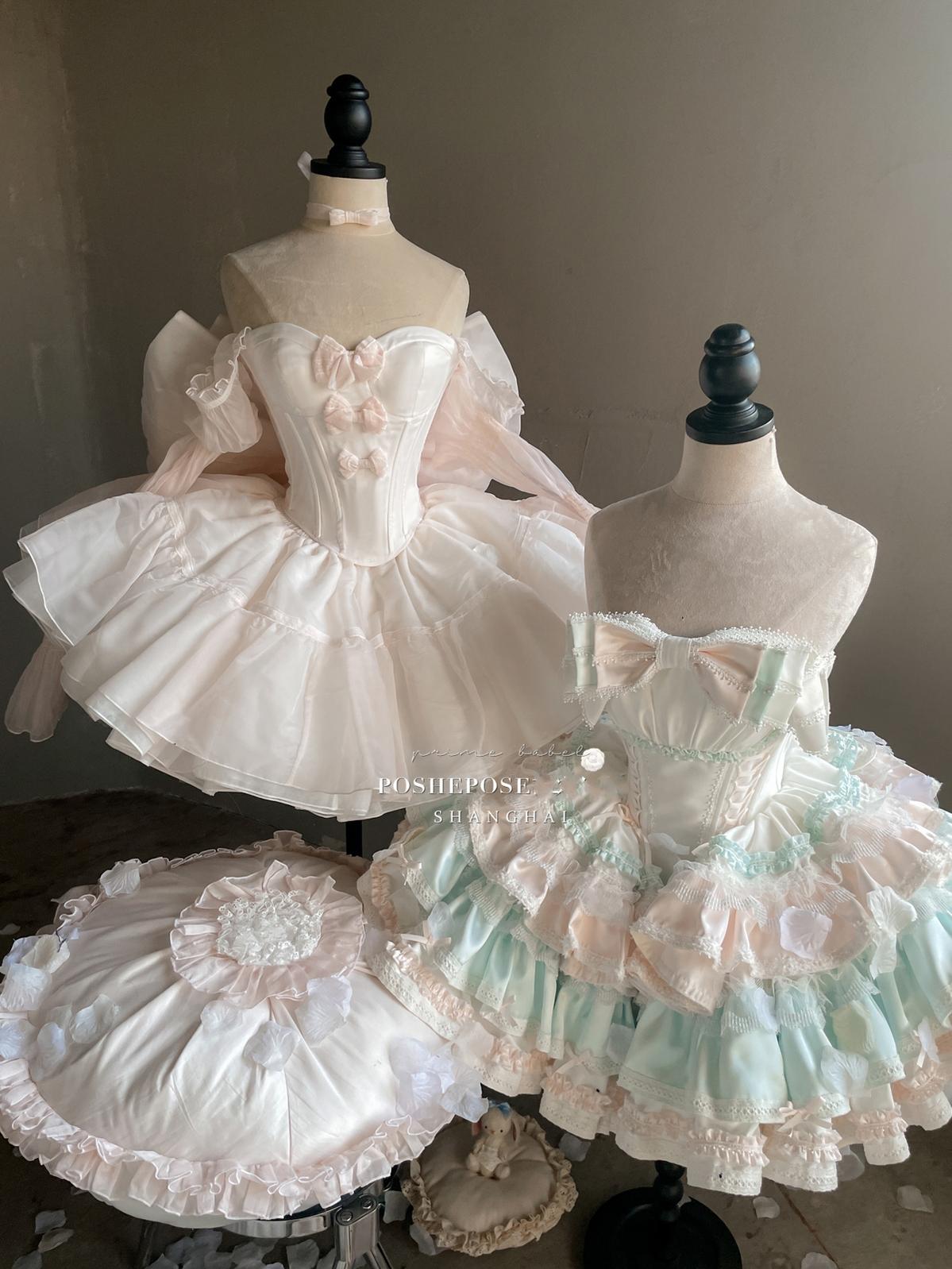 Pink Lolita Dress Corset Dress Princess Dress 36384:540780 36384:540780