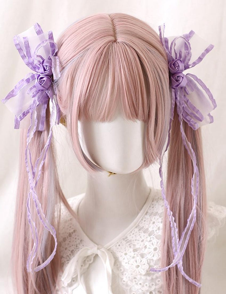 Jirai Kei Hairpin Lolita Headdress With Ribbon Multicolor 35300:489324 35300:489324