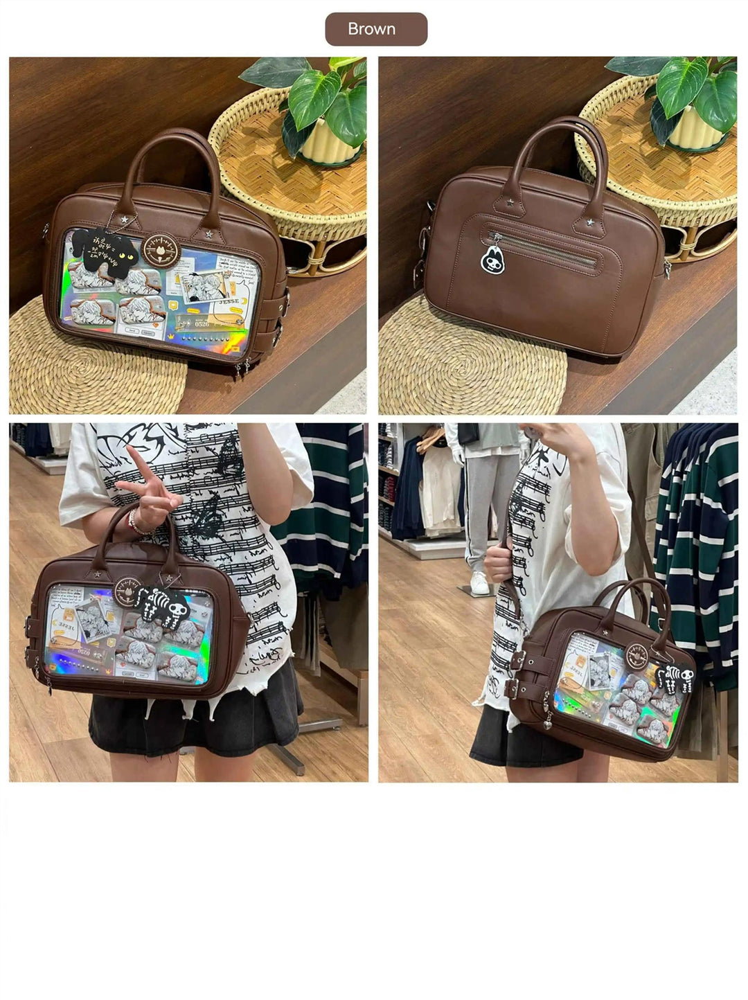 Kawaii Aesthetic Ita Bag Crossbody Bag Shoulder Bag Multicolor 33784:473860 33784:473860