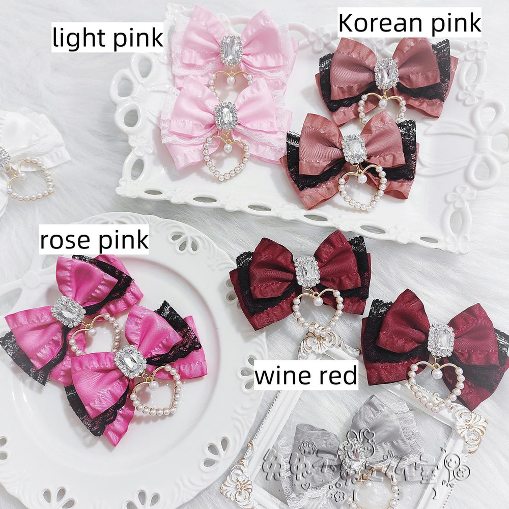 Jirai Kei Hair Clip, Heart-shaped Pendant 43762:784550