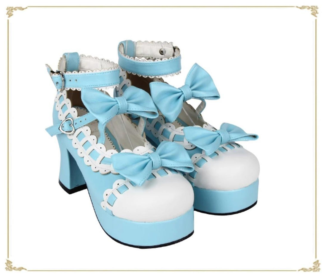 Lolita Shoes High Heels Shoes With Bow 4 Colors (35 36 37 38 39) 31794:632082