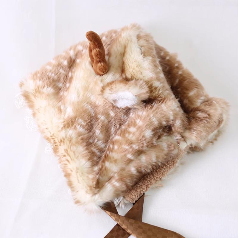 Japanese Style Hat Sweet Autumn Winter Warm Deer Horn Hat 28924:339232 28924:339232