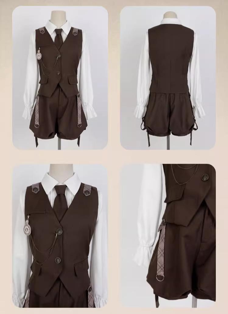 Vintage Ouji Lolita Outfit, Detective-Inspired 42714:782975