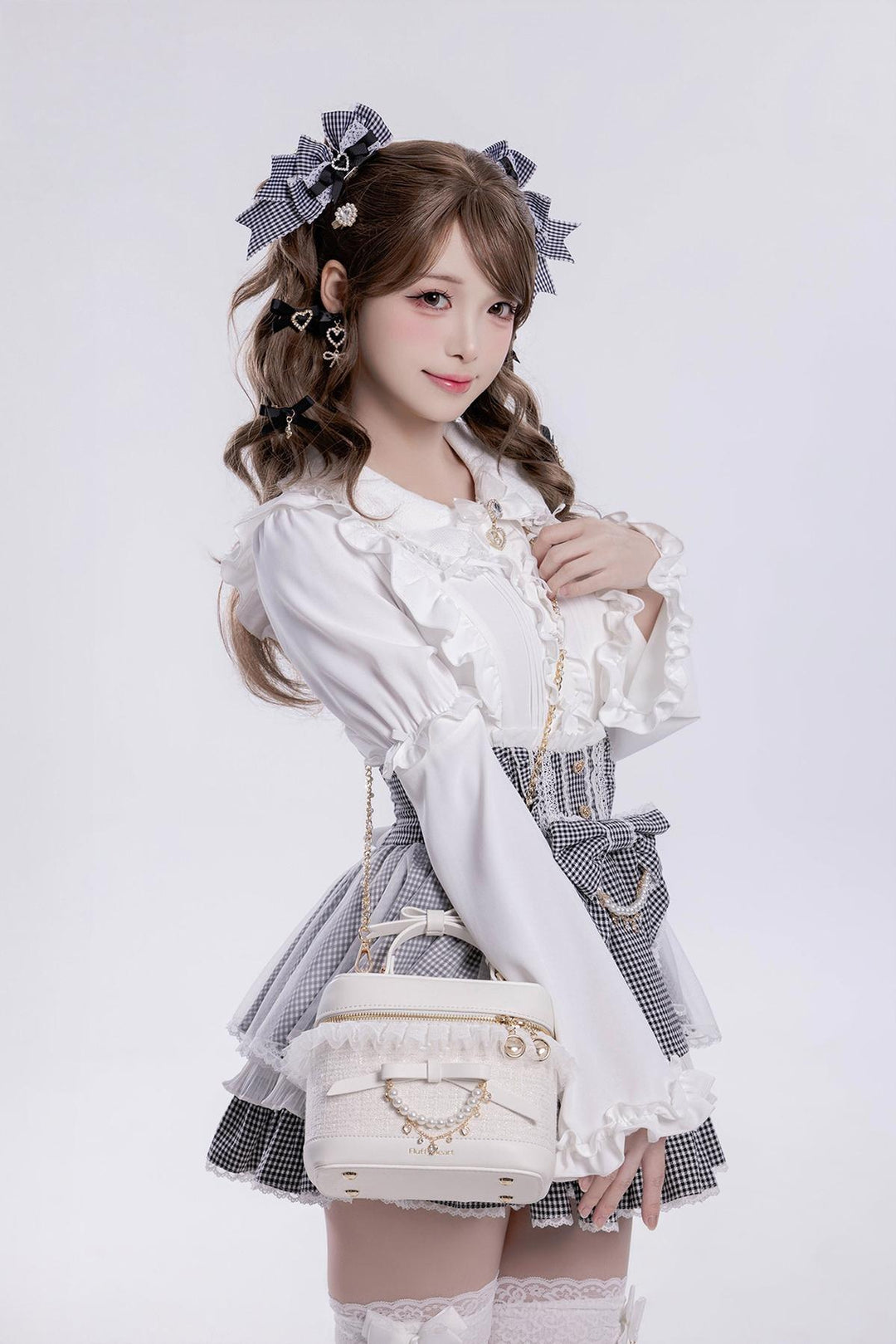 Ryousangata Bucket Hand Bag, Detachable Strap 45132:841678