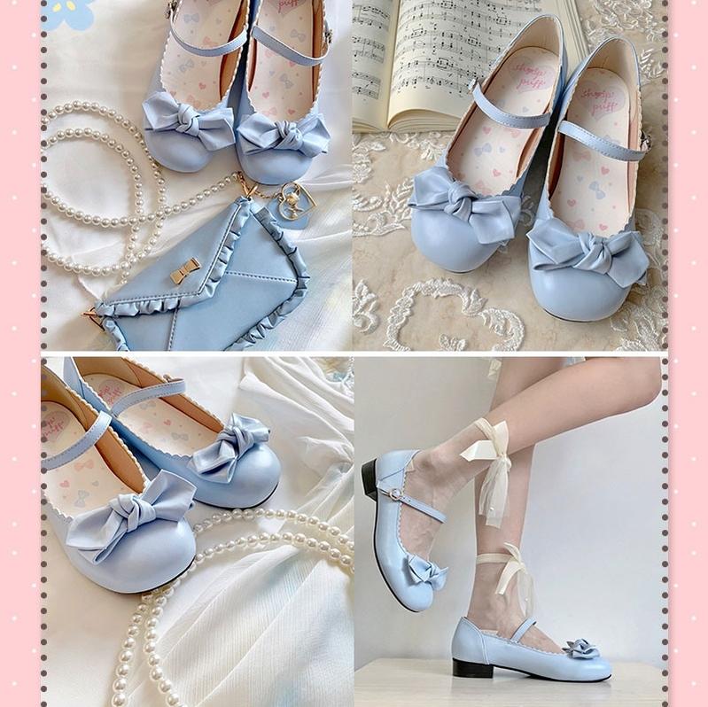 Kawaii Fashion Lolita Round-Toe Mary Jane Shoes Multicolor 22832:327366 22832:327366