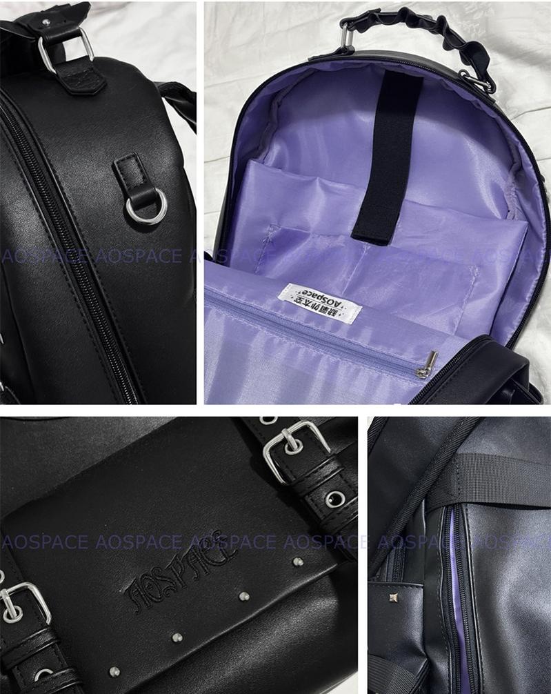 Subculture Black Backpack, Large Capacity 44670:818644