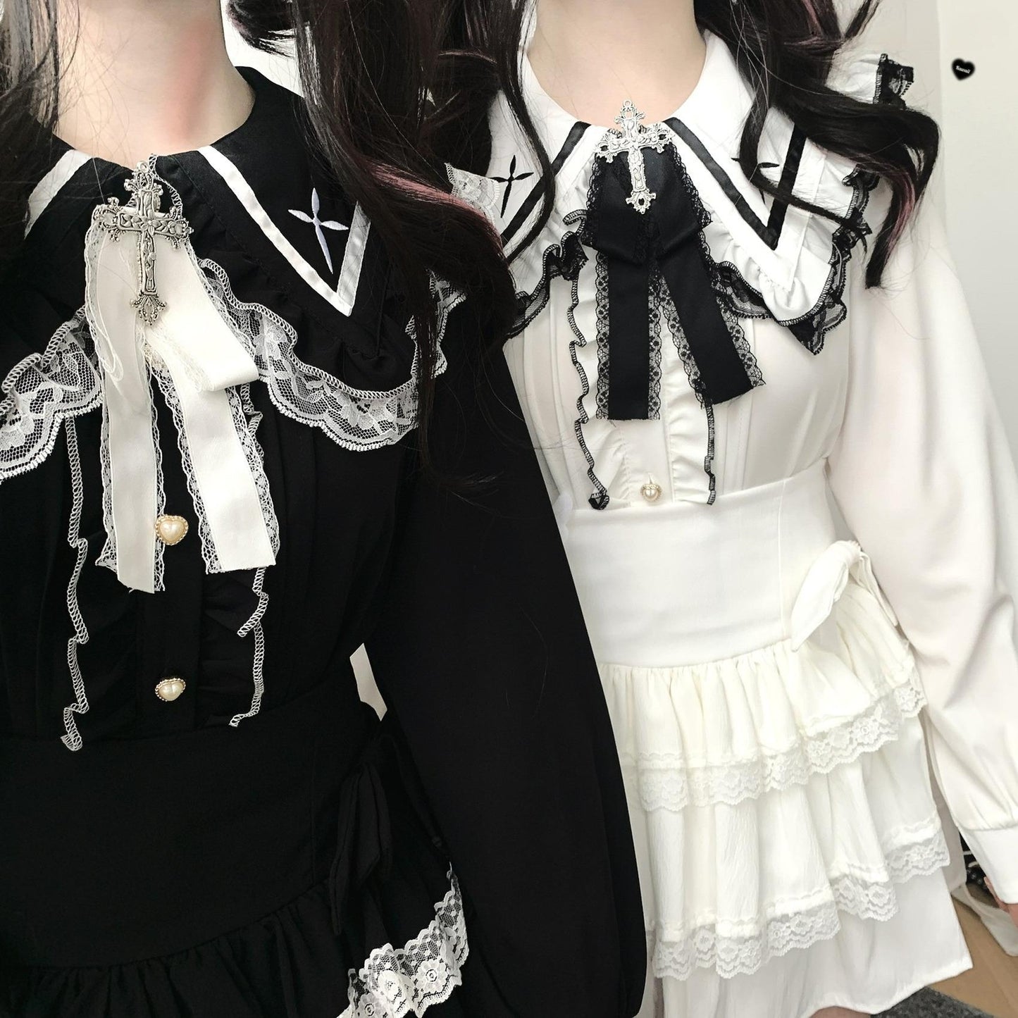 Jirai Kei Skirt Bow Double Layer Lace Cake Skirt 36774:540420