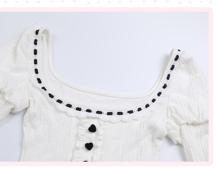 Kawaii Outfit Set, Knit Top, Suspender Skirt and Cape 44083:796777