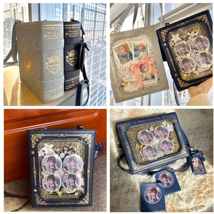 Kawaii Ita Bag Vintage Collegiate Magic Book Cross Bag 21902:331748