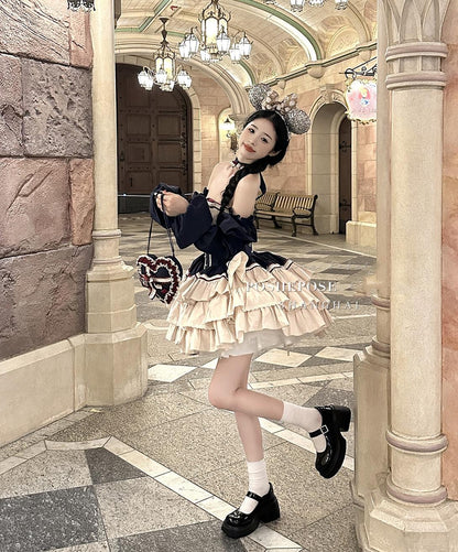 Lolita Dress Fishbone Dress Corset Dress Multicolor 36380:540544