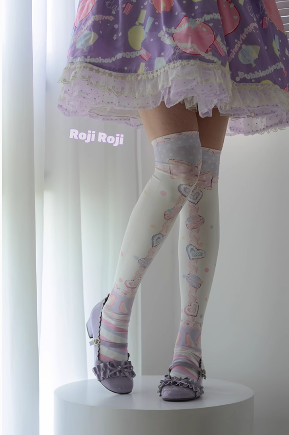 Lolita Woman Socks Pastel color Colour Knee-High Socks 31746:367412 31746:367412