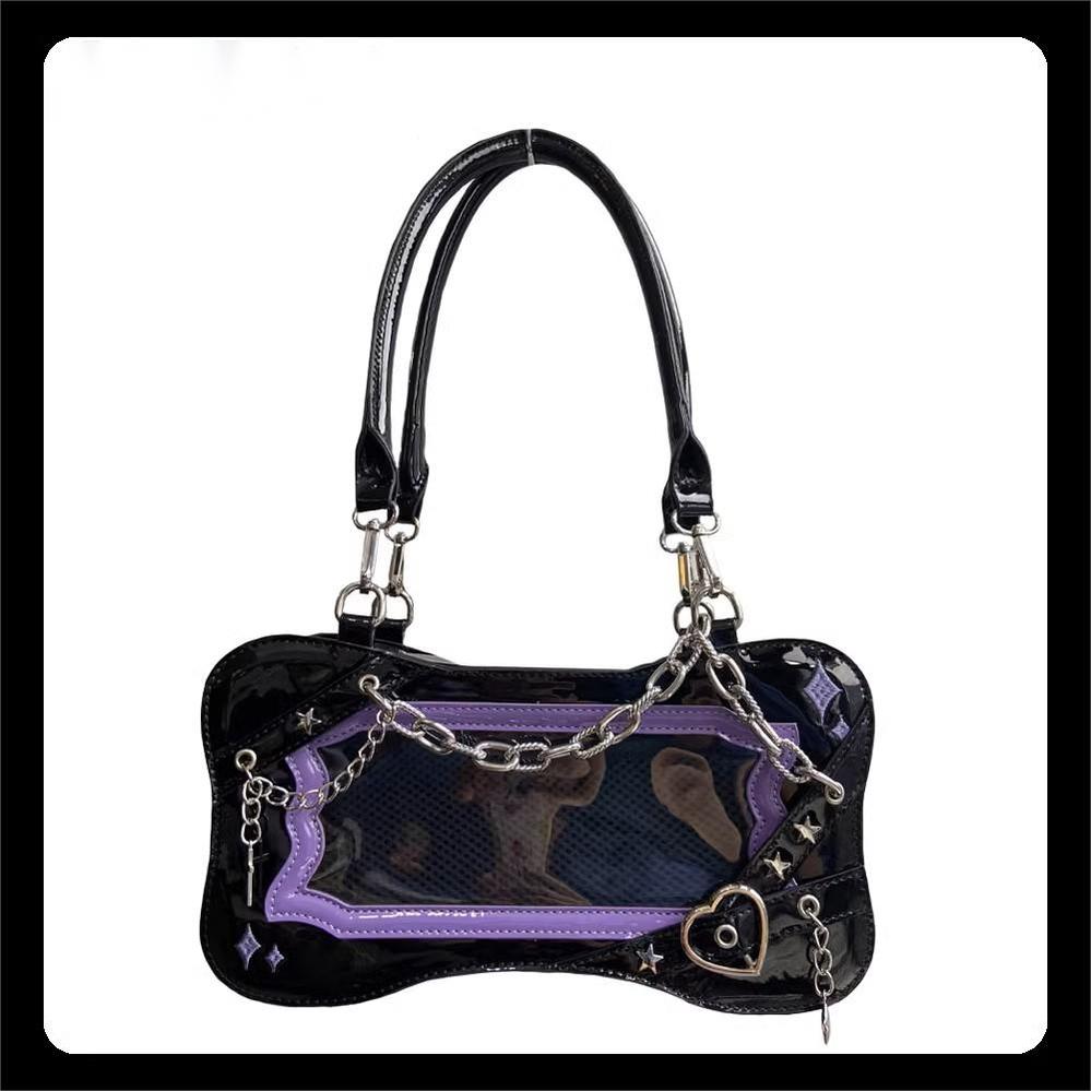 Y2K Ita Bag Bone-shaped Shoulder Bag Multicolor – Honey Wardrobe