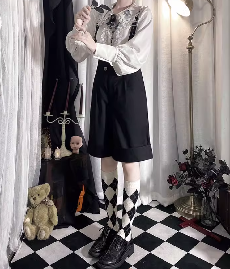 Ouji Lolita Blouse Prince Series Shirt And Suspender Pants (L M S XL) 39362:629038