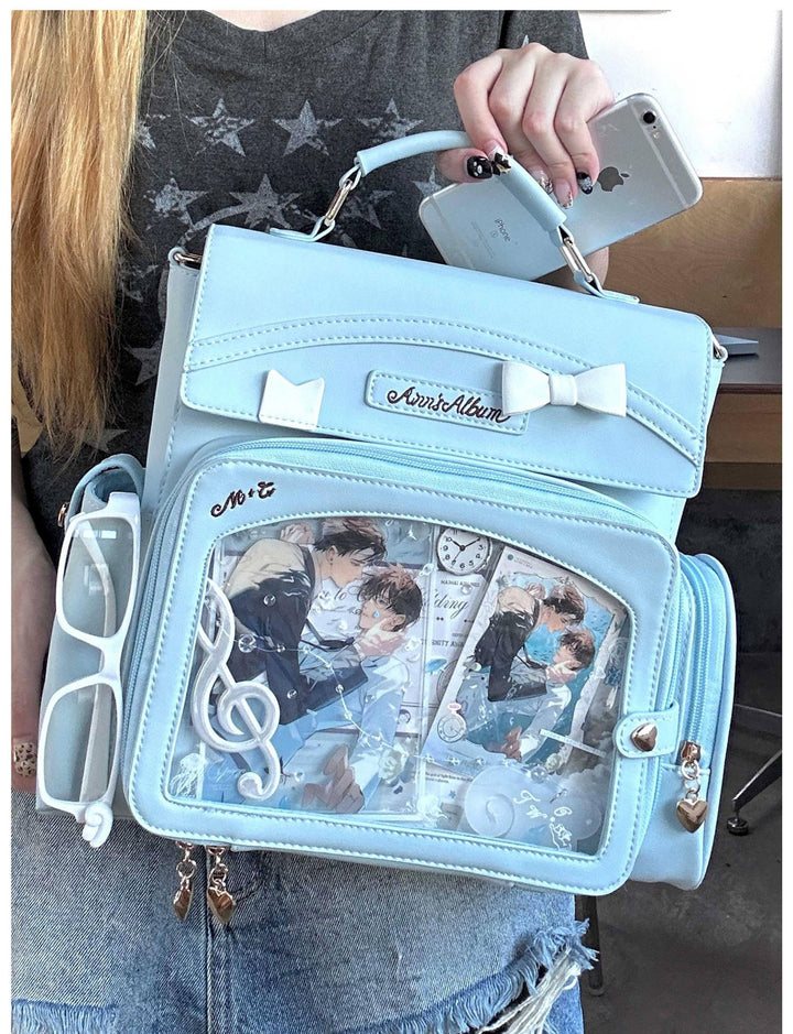 Kawaii Ita Bag with Crossbody Strap, Clear Window 45414:846813