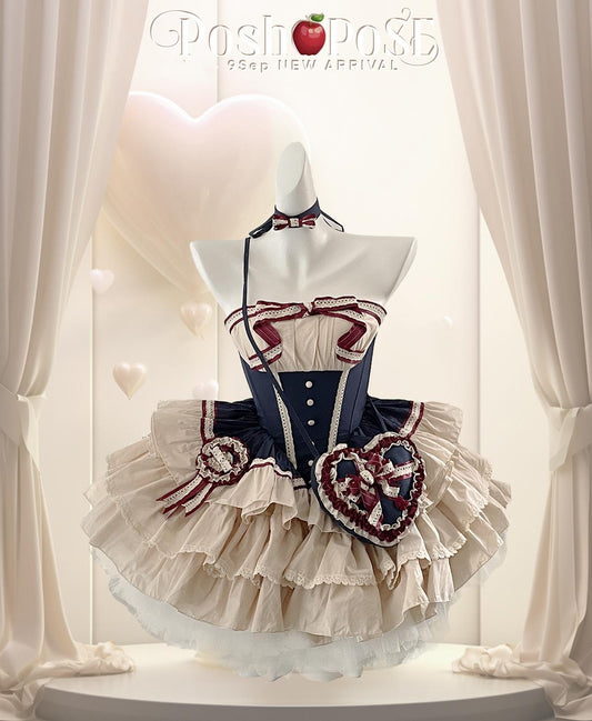 Lolita Dress Fishbone Dress Corset Dress Multicolor 36380:540530