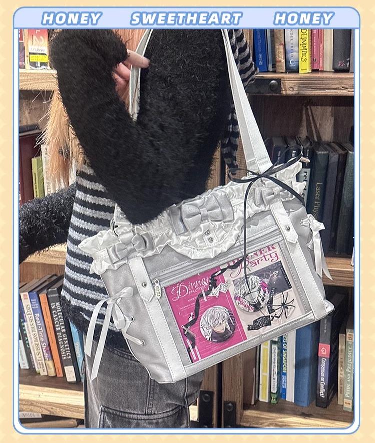 ACG Culture Satin Ita Bag Handle Bag With Removable Ribbon 43101:768405