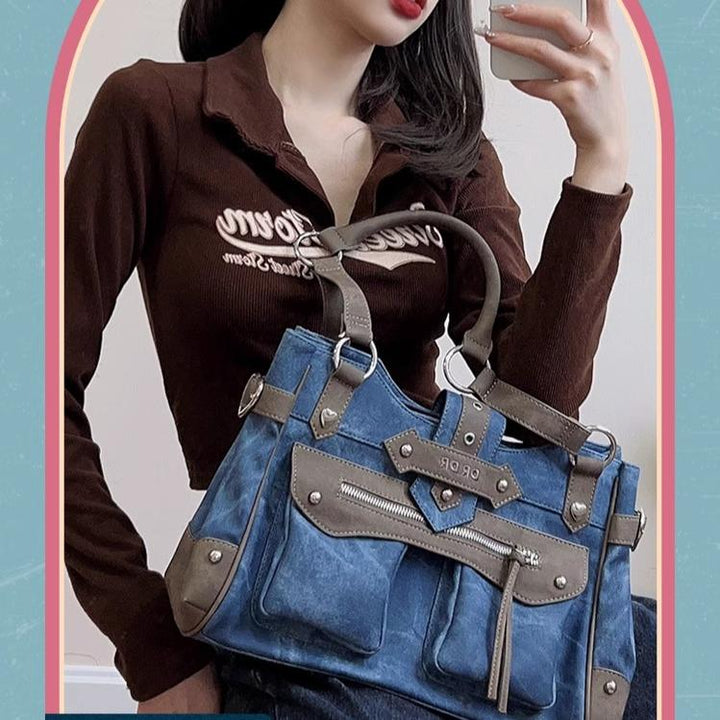 Punk Itabag Single Shoulder Bag Cool Office Worker Itabag 37056:546376 37056:546376