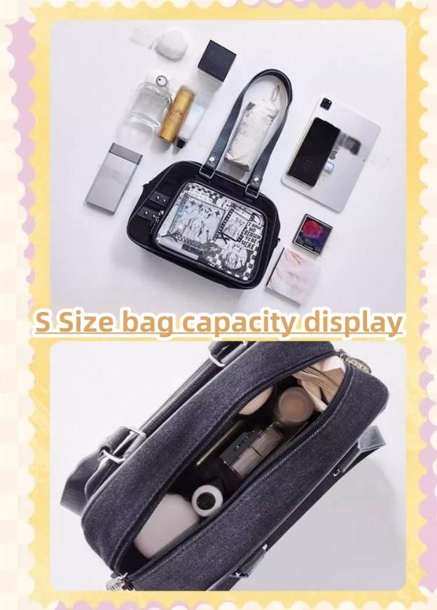 Subculture Ita Bag Large Capacity Square Star Crossbody Bag 40126:678622