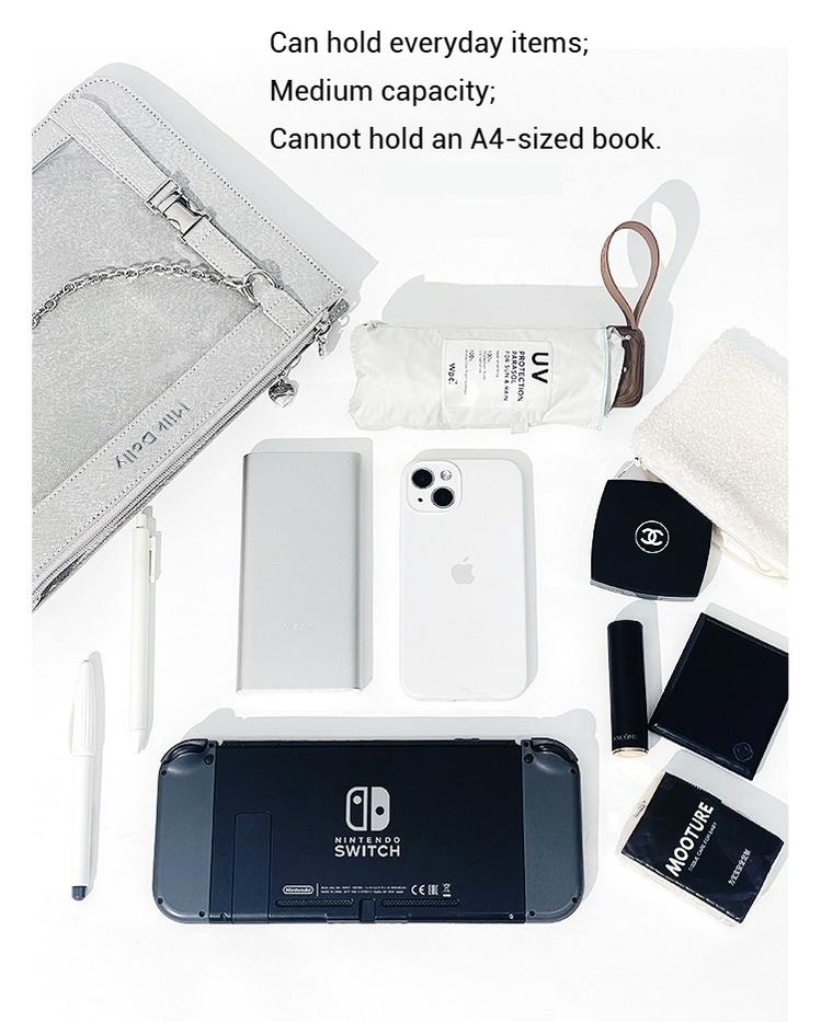 Square Crossbody Itabag, Detachable Chain 43234:779491