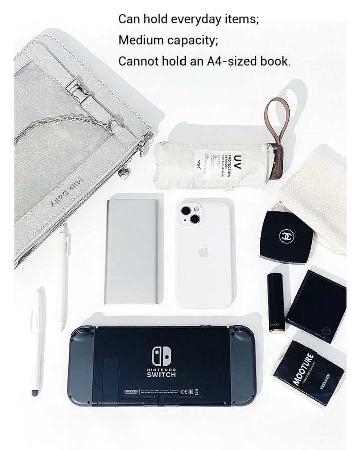 Square Crossbody Itabag, Detachable Chain 43234:779491