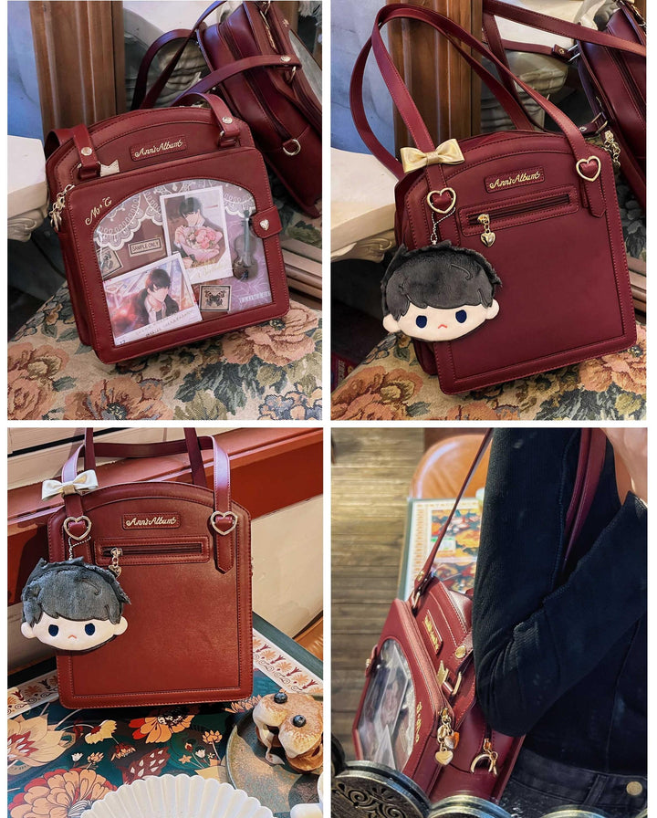 Kawaii Itbag Plaid Girl Large Capacity Handbag 33788:486024