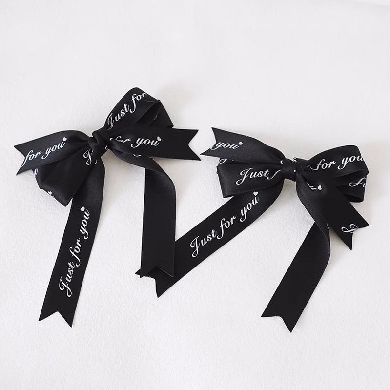 Jirai Kei Ryousangata Lace Letter Ribbon Bow Headwear 22540:333272 22540:333272