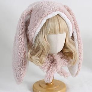 Lolita Kawaii Long Eared Bunny Hat Warm Multicolored Hat 28928:345016 28928:345016