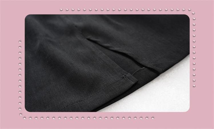 Plus Size Jirai Kei White Blouse Black Skirt Shorts 22056:349454