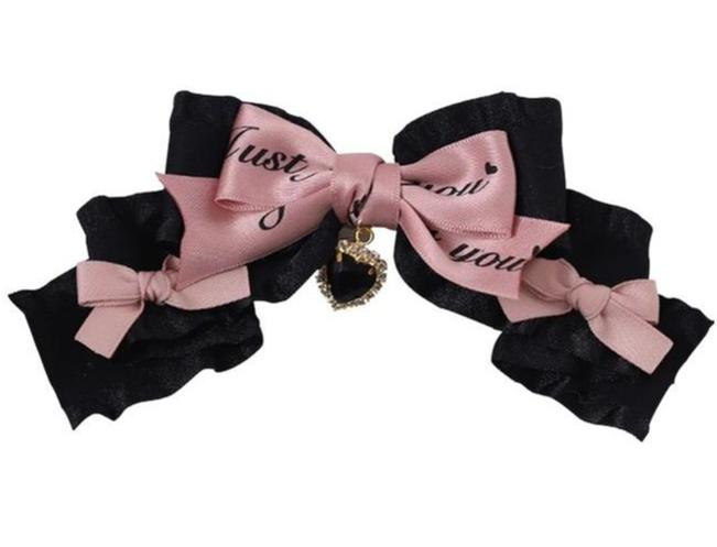 Handmade Japanese Black Bow Hair Clip Sweet Cool Hair Clip 22520:370362 22520:370362