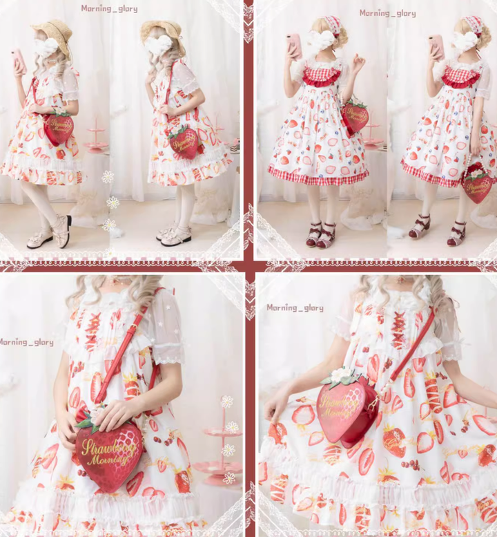 Sweet Lolita Bag Strawberry Handbag Crossbody Shoulder Bag 41814:722440