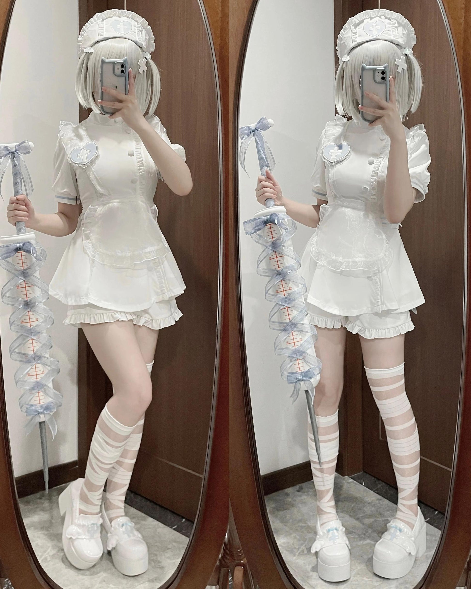 Tenshi Kaiwai Dress Set Nurse Medical Series Outfit Sets 37460:560310