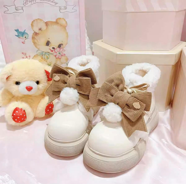 Kawaii Shoes Animal Ears Short Snow Boots 33770:447294 33770:447294