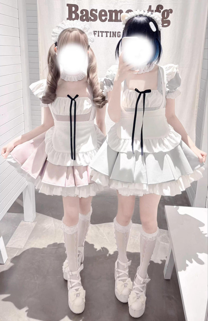 Kawaii Maid Dress, Detachable White Apron 43805:786138