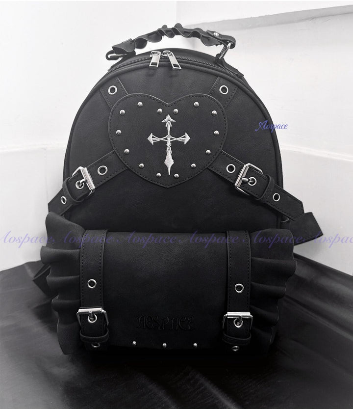 Subculture Punk Backpack Bag, Adjustable Shoulder Straps 44769:830442