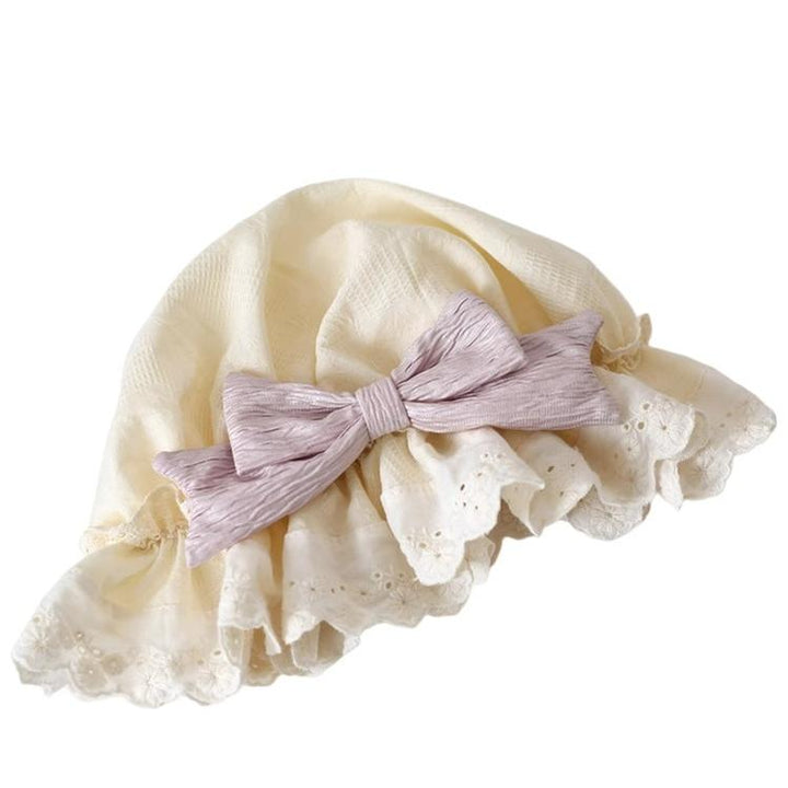 Lolita Bonnet Lace Edge Lvory Hat Lovely Bow Nightcap 28926:365076 28926:365076