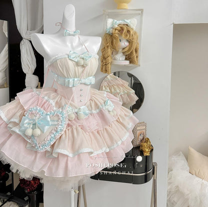 Lolita Petticoat Skirt White Multi-layer Pettipants 36394:549814