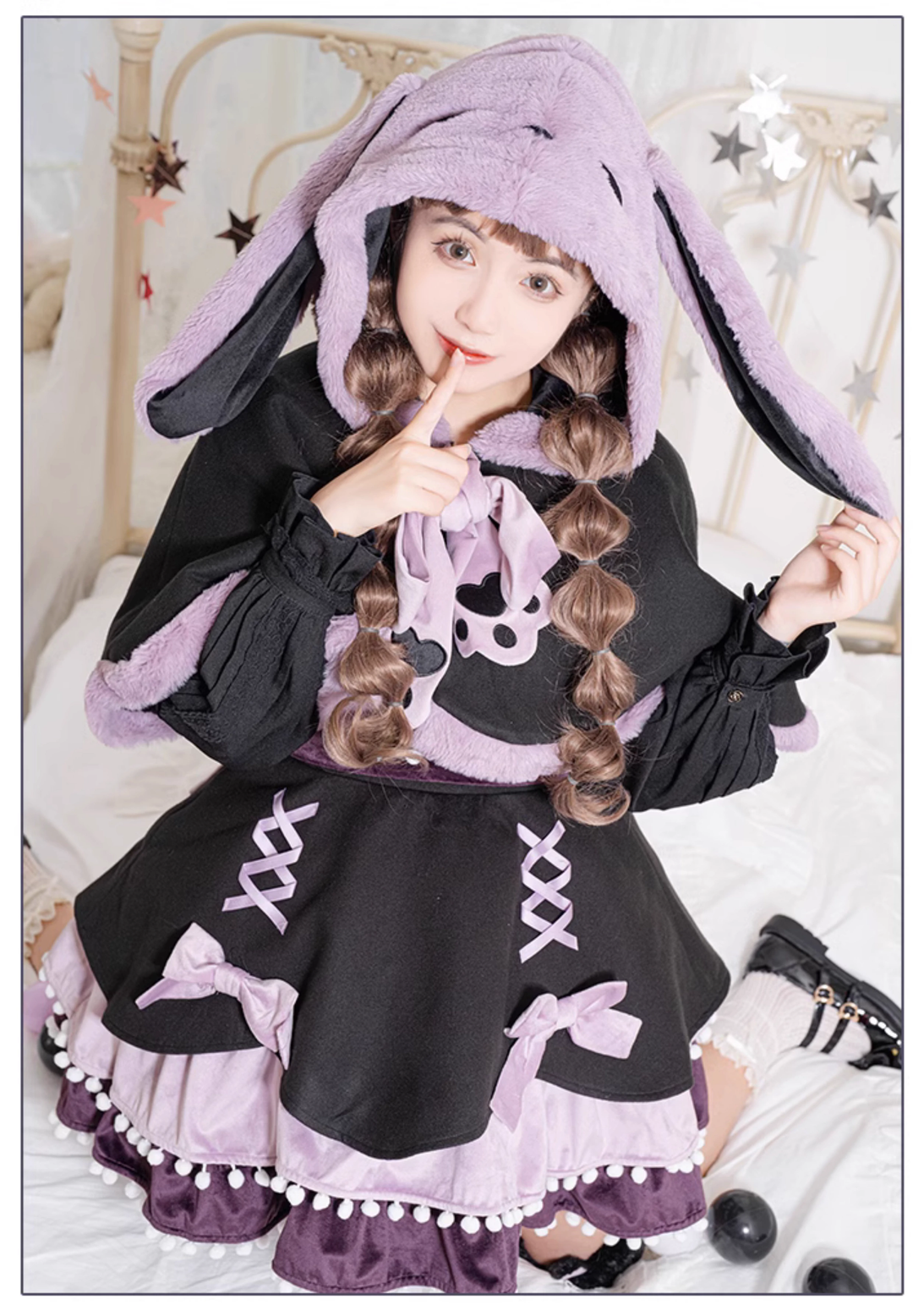 Sweet Lolita Cape Winter Lolita Dress Tiered JSK 41072:686062