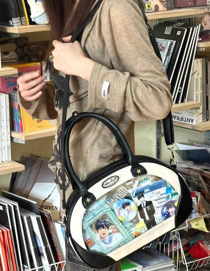 Adorable Itabag Dog Frisbee Crossbody Bag Embroidered Bag 38892:642452